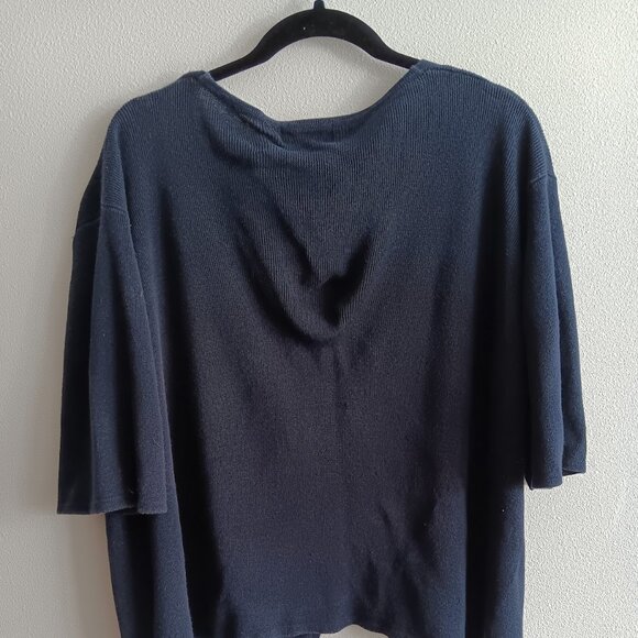 Preppy Short Sleeve R&K Plus Size Cardigan - Picture 3 of 3